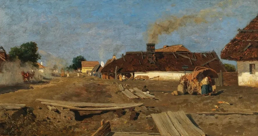 A Village Road in Szolnok