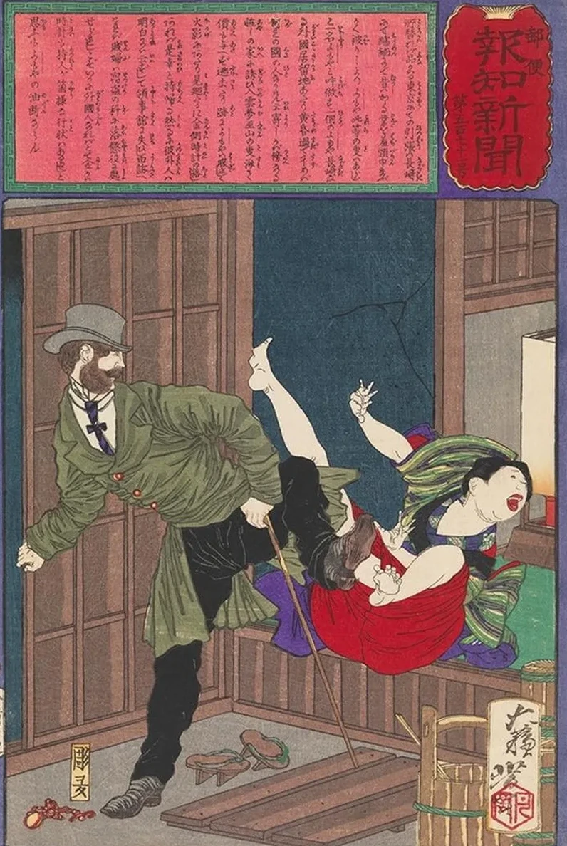 A Wicked Foreigner Refuses to Pay a Young Prostitute