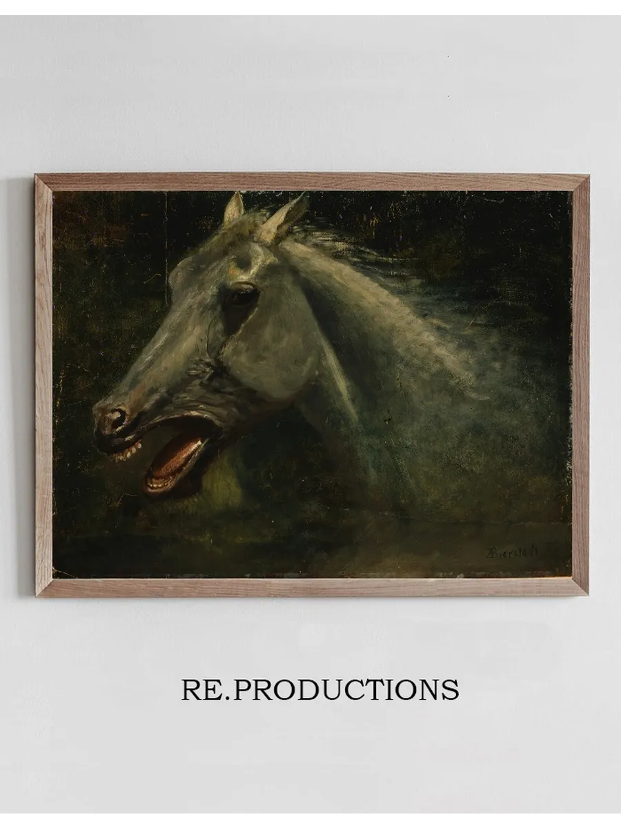 A Wild Stallion (an Original Oil Sketch for the Last of the Buffalo)