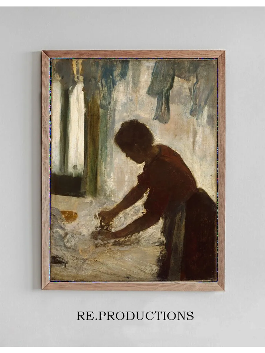 A Woman Ironing