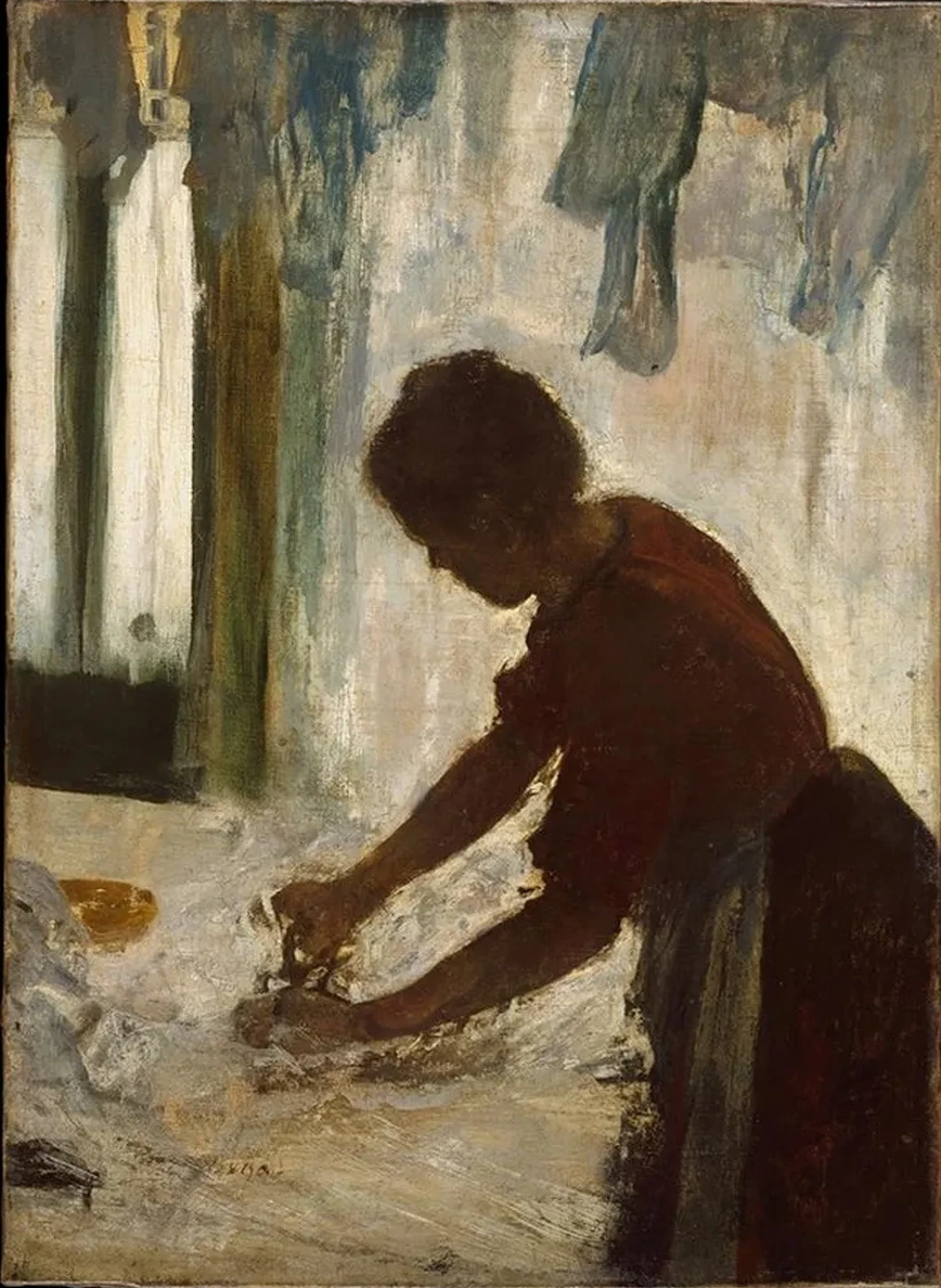 A Woman Ironing