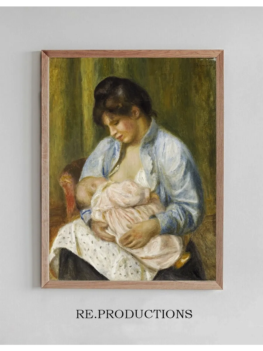 A Woman Nursing a Child