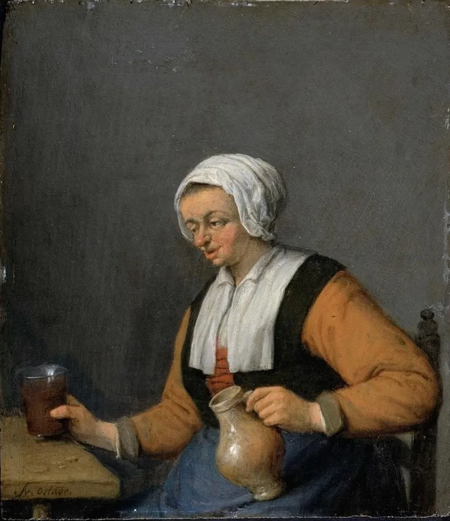 A Woman with a Beer - jug