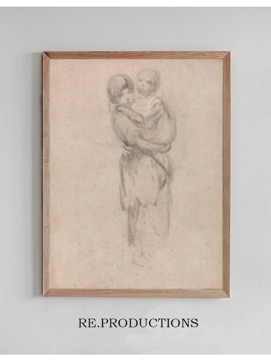 A Young Girl Holding a Child