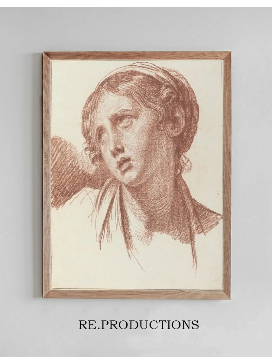 A Young Girl Looking Upward