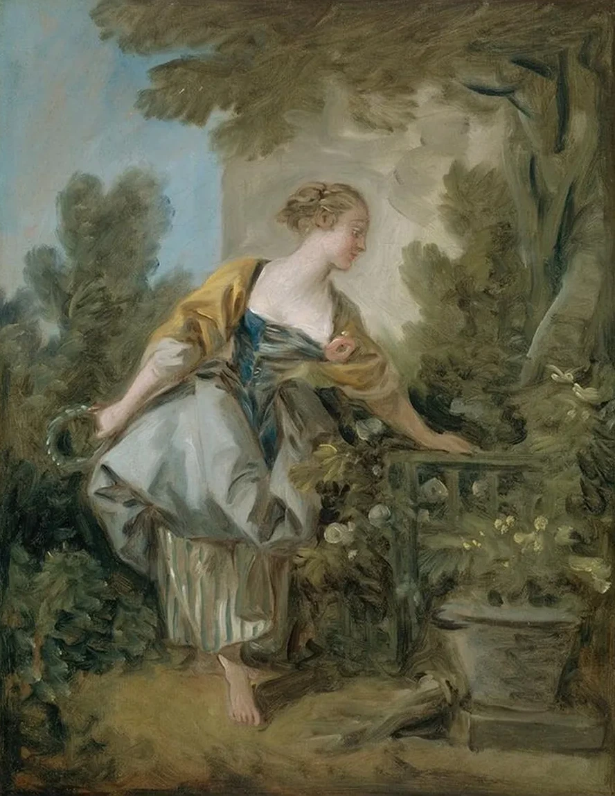 A Young Girl in a Park