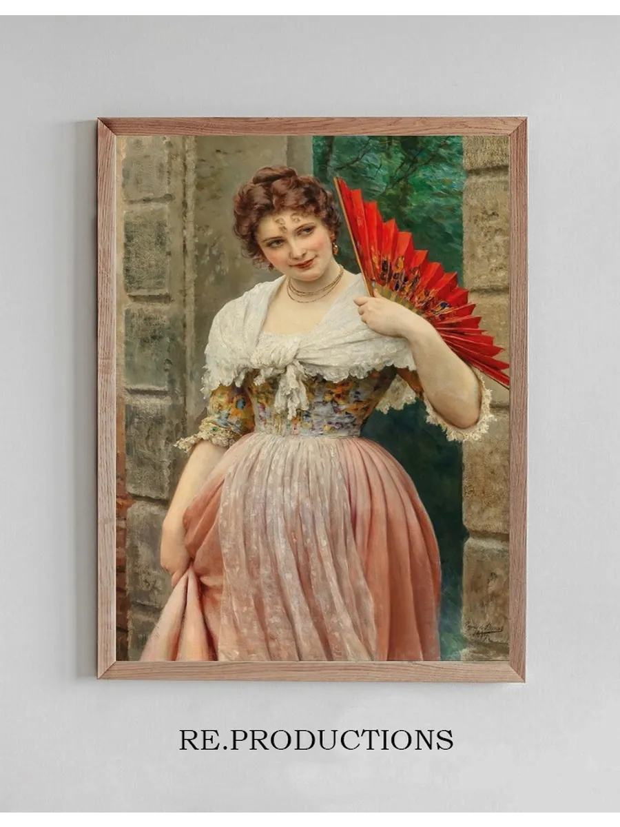 A Young Lady with a Red Fan