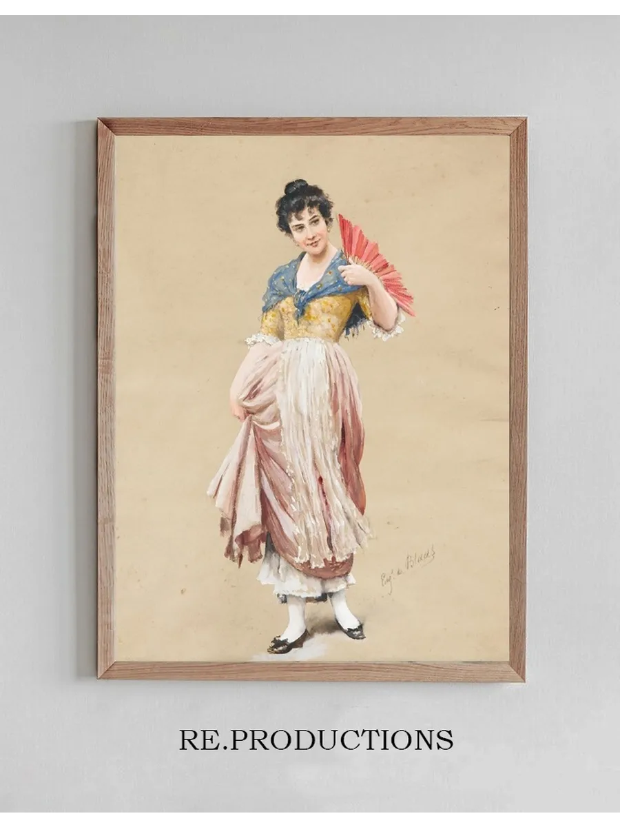 A Young Lady with a Red Fan