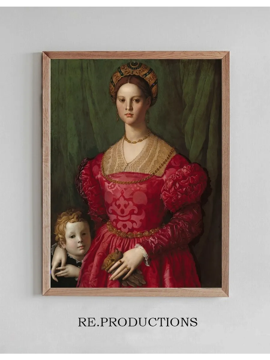 A Young Woman and Her Little Boy