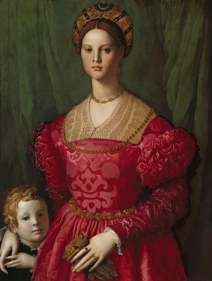 A Young Woman and Her Little Boy