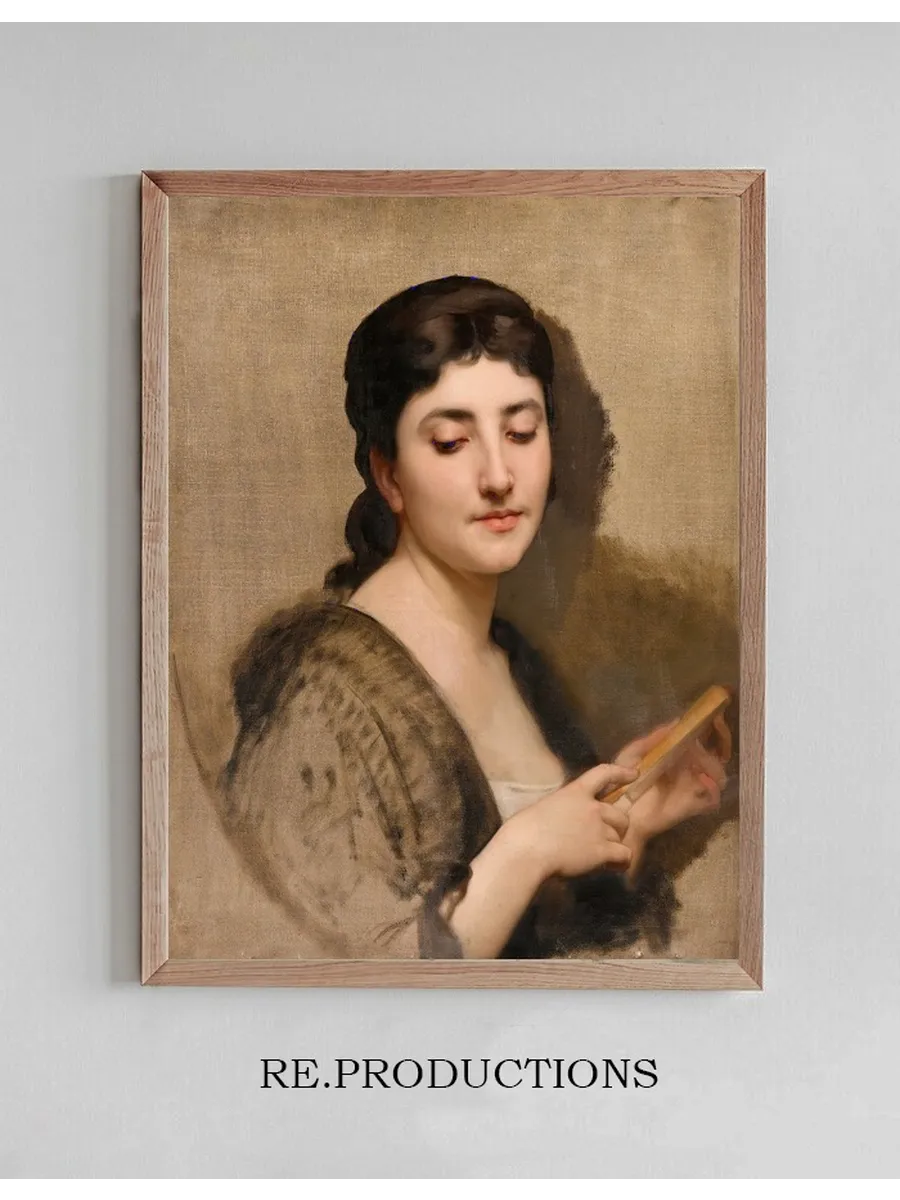 A Young Woman with a Fan