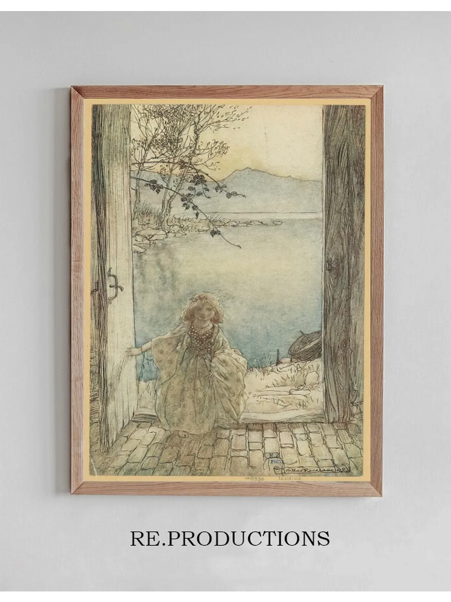 A Beautiful Little Girl Clad in Rich Garments Stood There on the Threshold Smiling