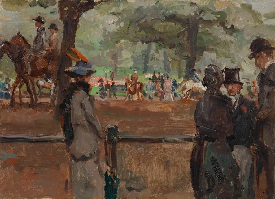 A busy day at Rotten Row, Hyde Park, London