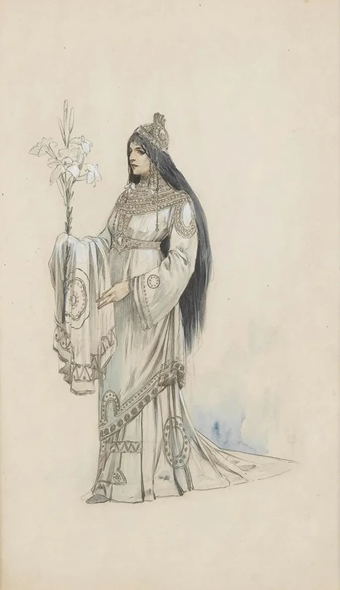 A Costume Design for the Th Tre de la Renaissance, Paris