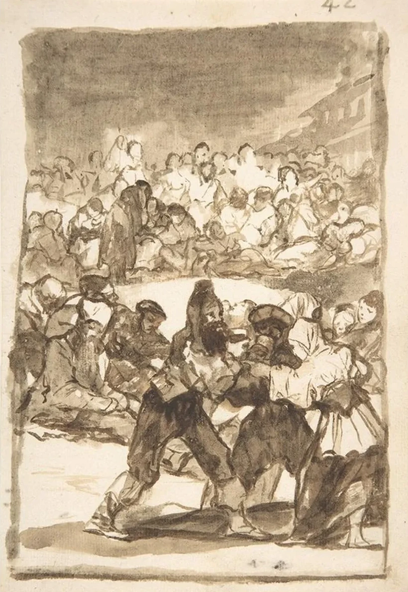 A Crowd Forming a Circle