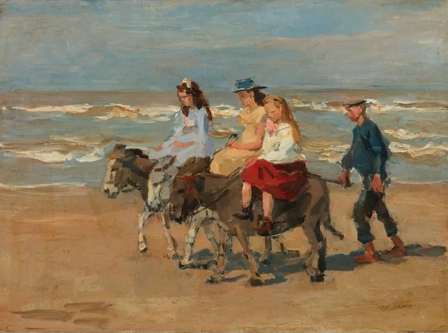 A Donkey Ride on the Beach of Scheveningen