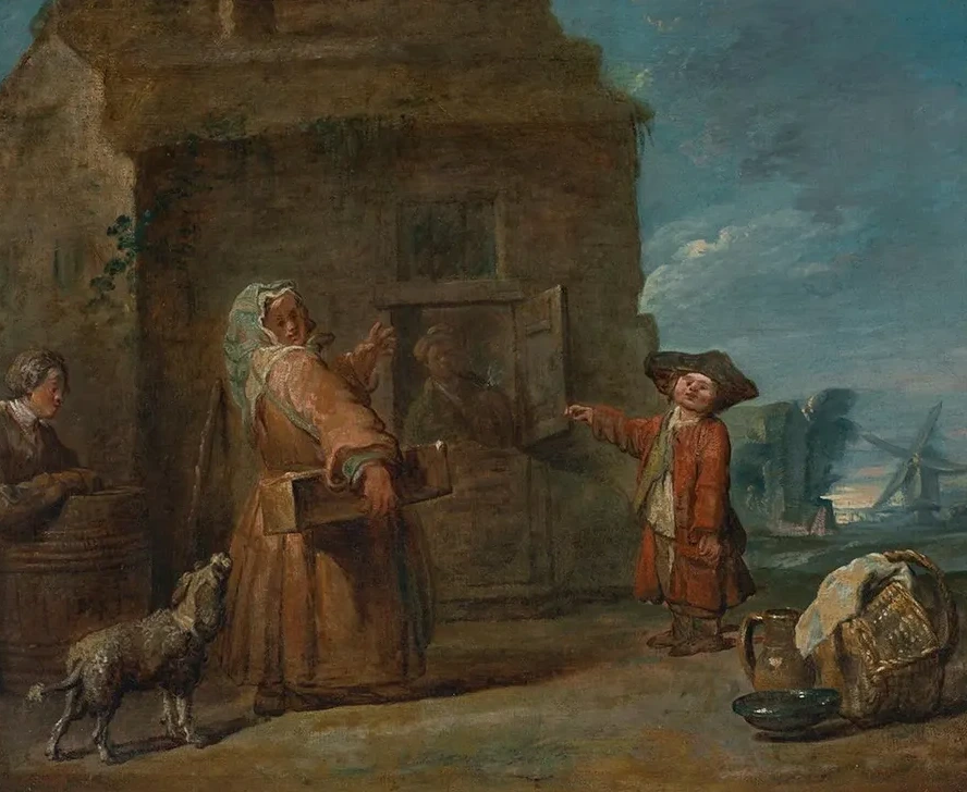 A Genre Scene, Possibly la Bo Te du Prestidigitateur (the Conjurer's Box)