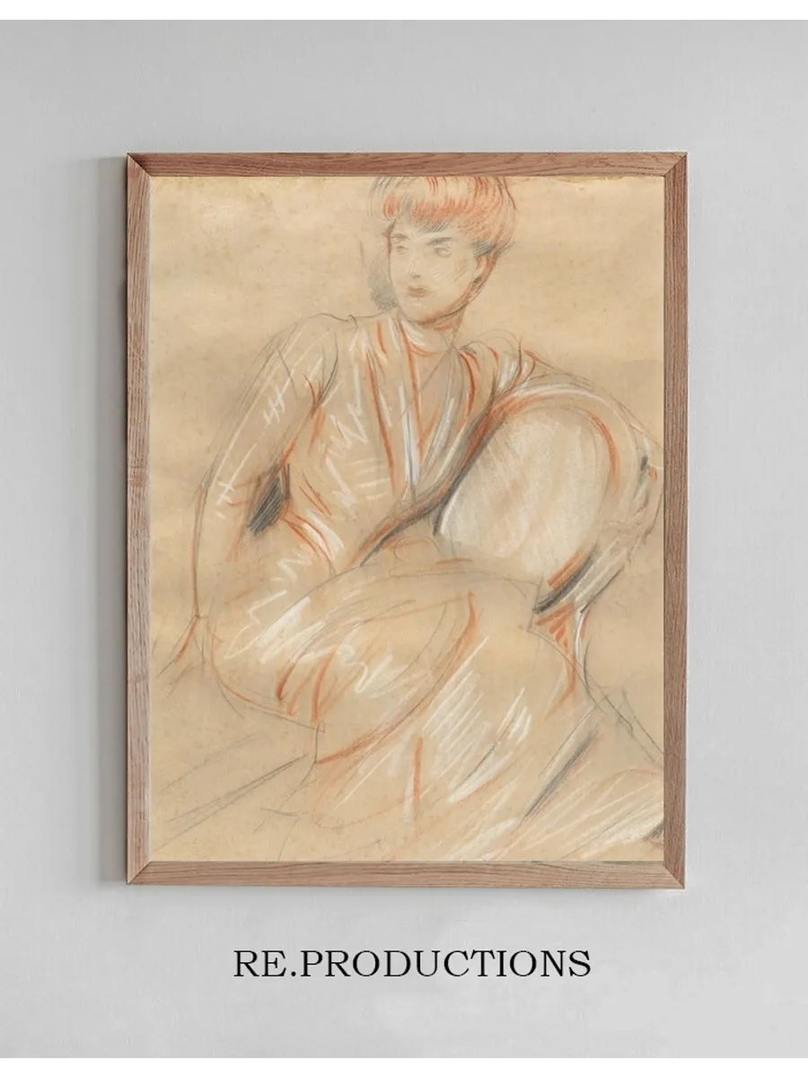 A Lady Seated on a Chair