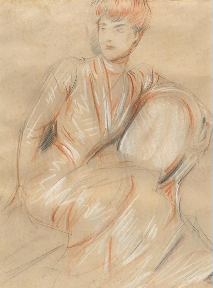 A Lady Seated on a Chair