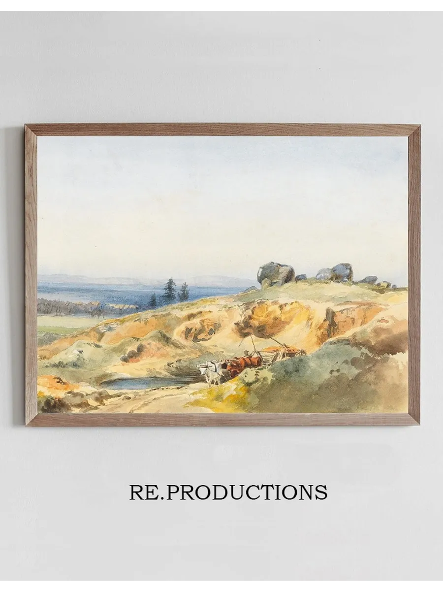 A Landscape with a Narrow Path and an Oxcart