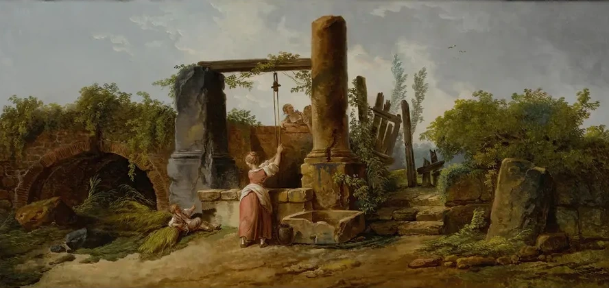 A Peasant Woman at a Well