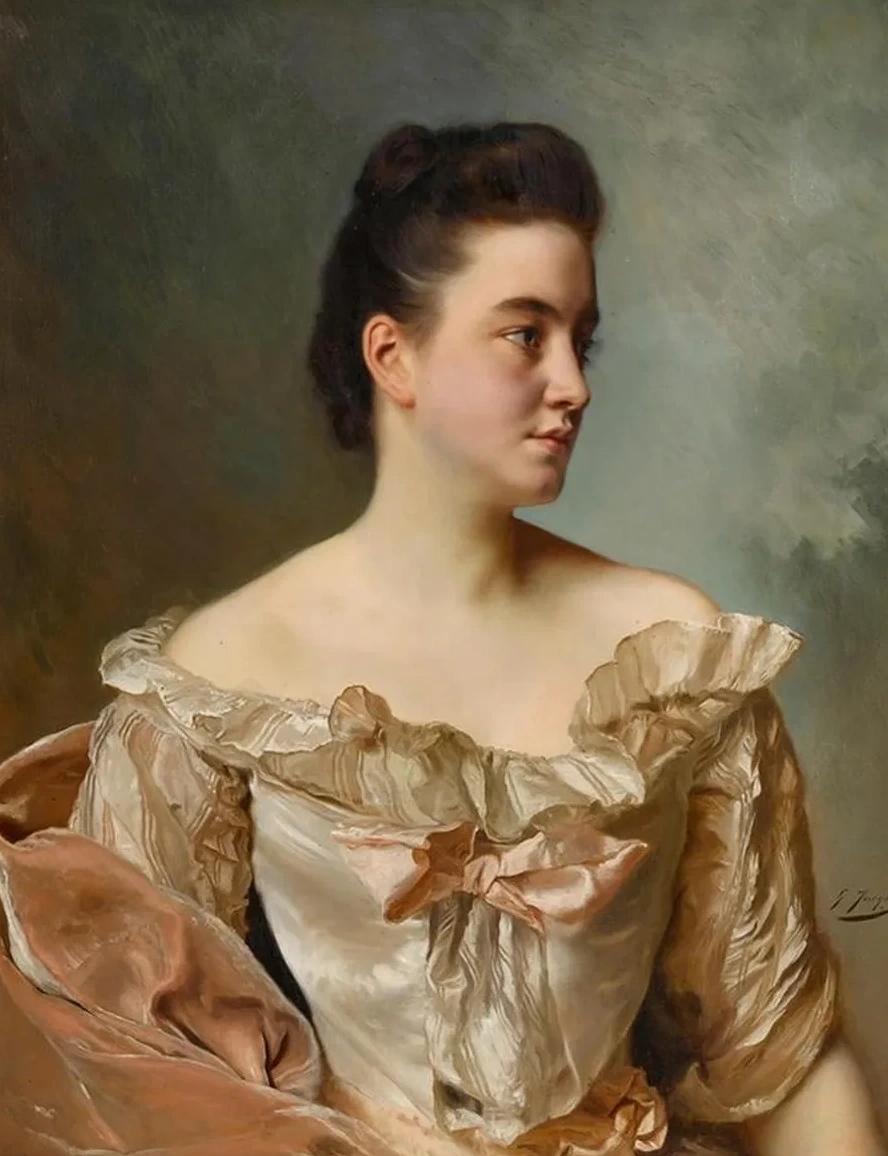 A Portrait of a Lady in Pink