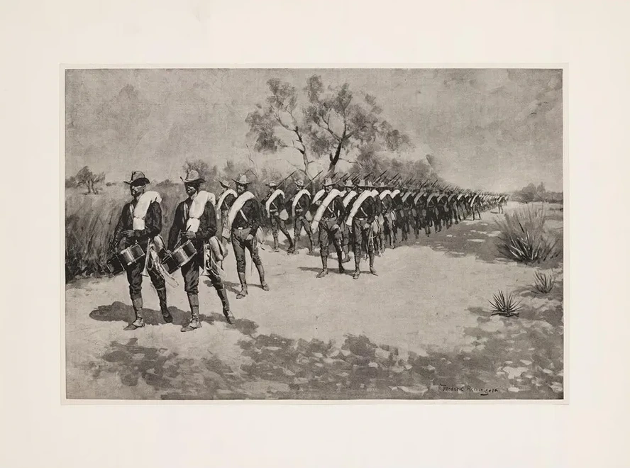 A Practice March in Texas