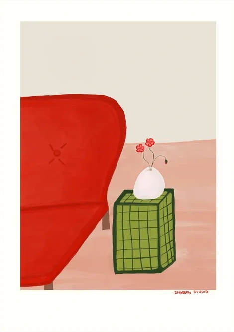 A Red Couch