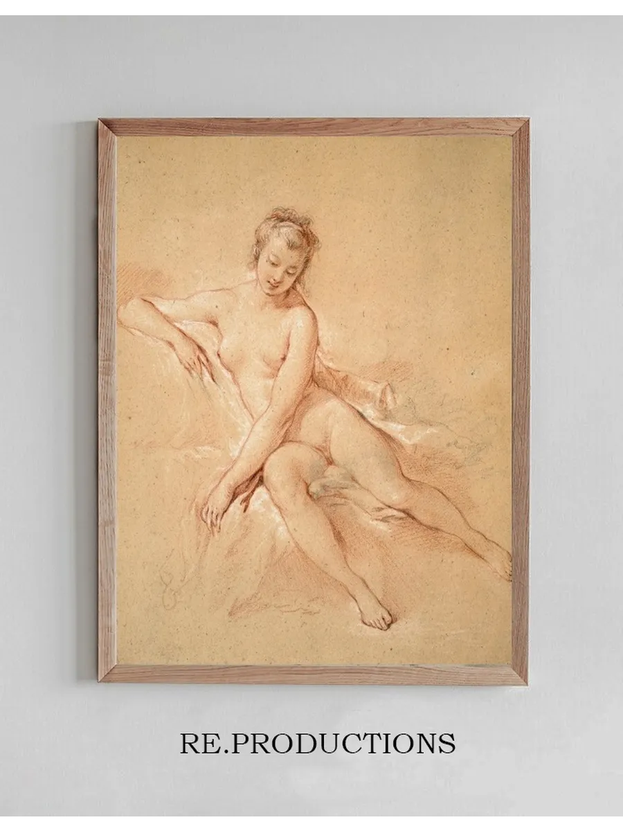 A Seated Female Nude