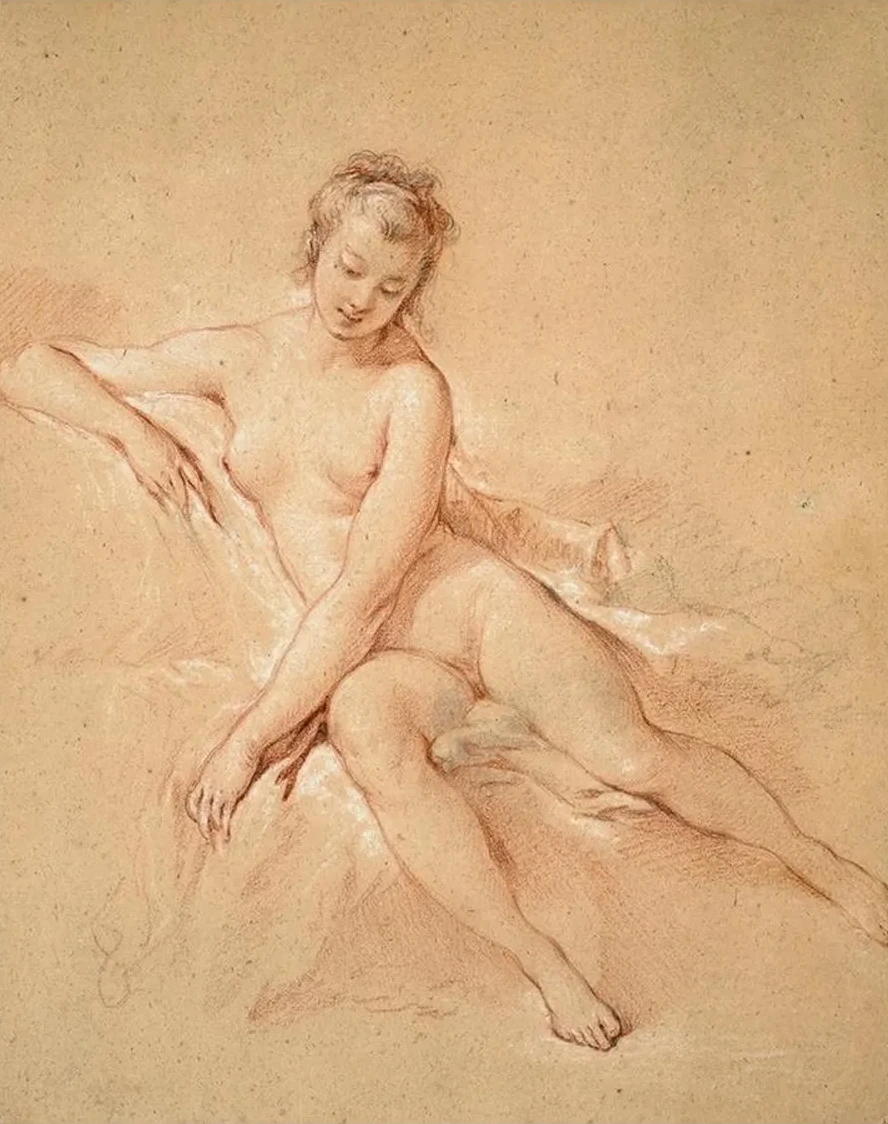 A Seated Female Nude