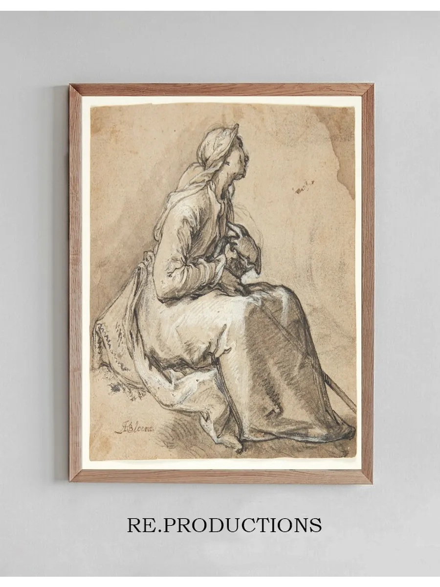 A Seated Woman Facing Right