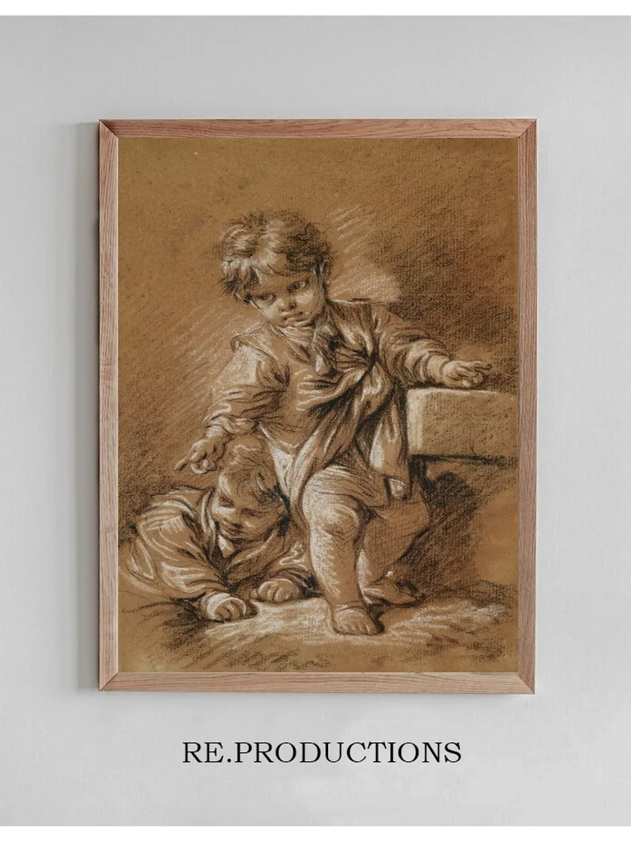 A Standing Boy, with a Reclining Boy Behind Him