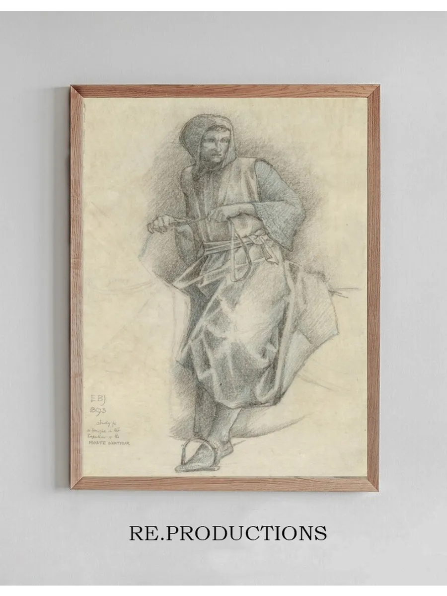 A study for Sir Ewain in the Holy Grail Tapestries