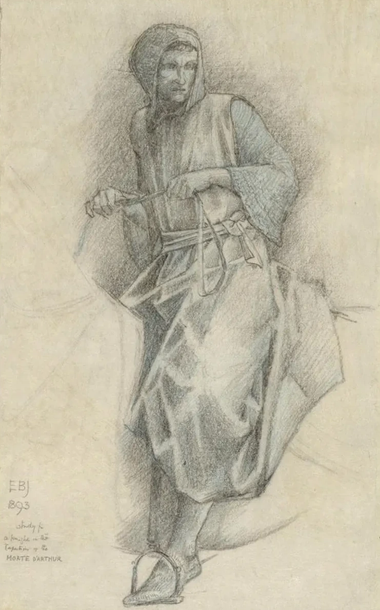 A study for Sir Ewain in the Holy Grail Tapestries