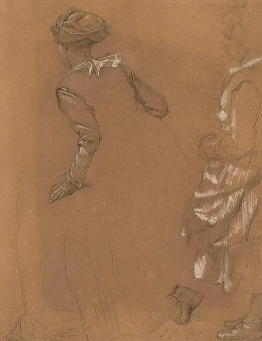 A Study of Two Girls in North European 16th Century Dress