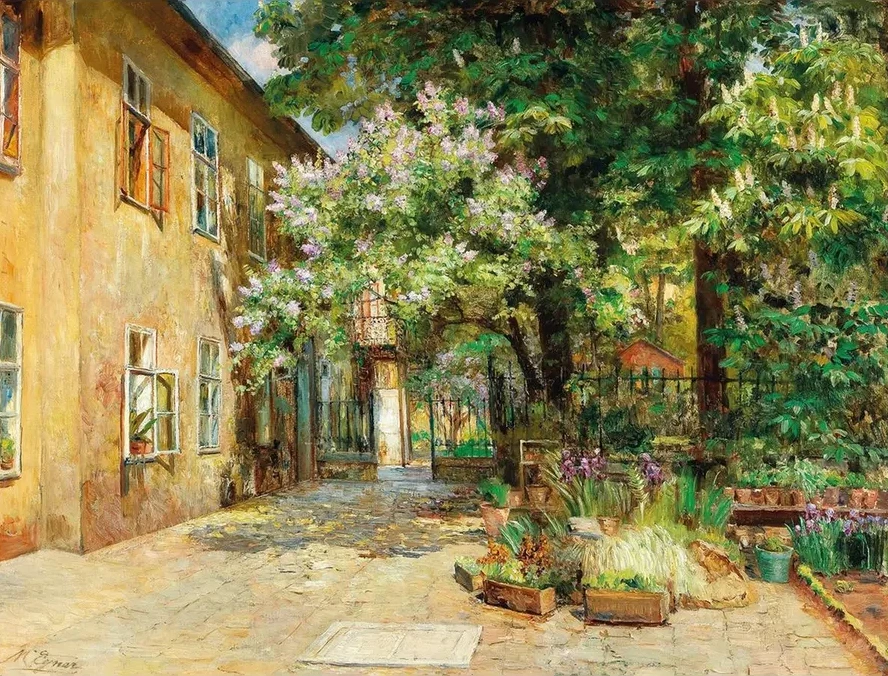 A View of the Courtyard at No. 8 Dreilaufergasse, 1070 Vienna