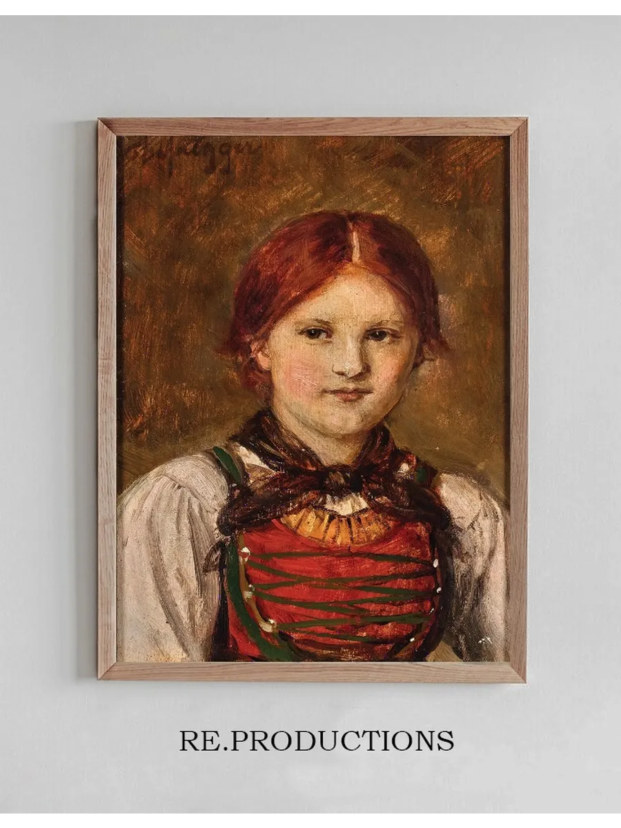 A Young Girl in Traditional Costume