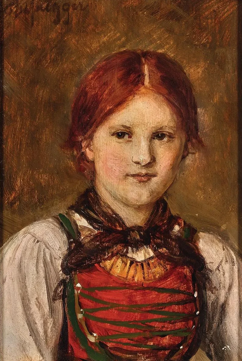 A Young Girl in Traditional Costume