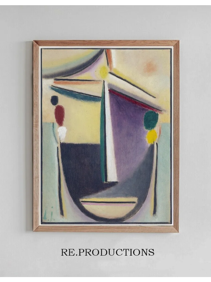 Abstract Head, Black - Yellow