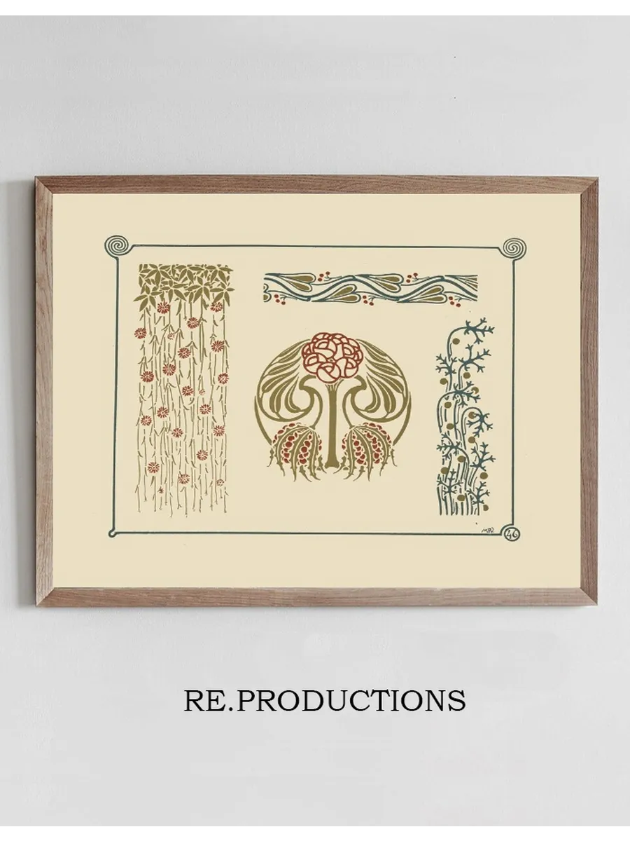 Abstract Design Based on Flowers and Berries