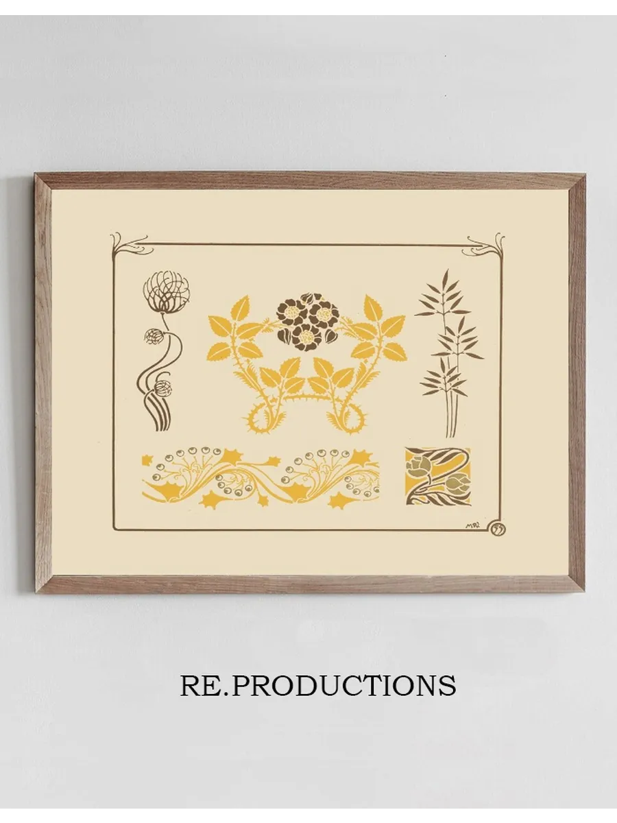 Abstract Design Based on Flowers and Thorns