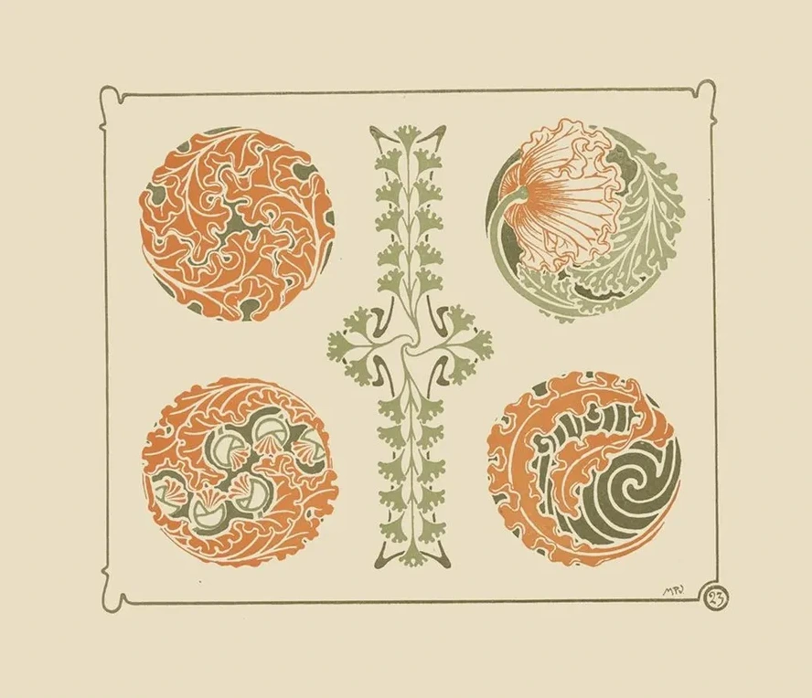 Abstract Design Based on Leaf Shapes