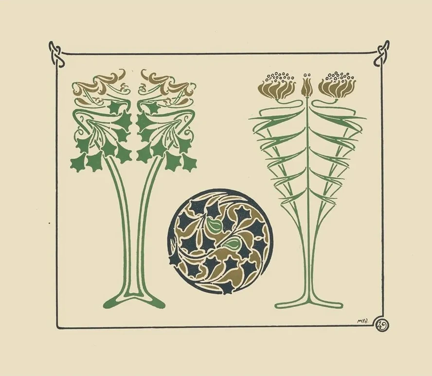 Abstract Design Based on Leaves