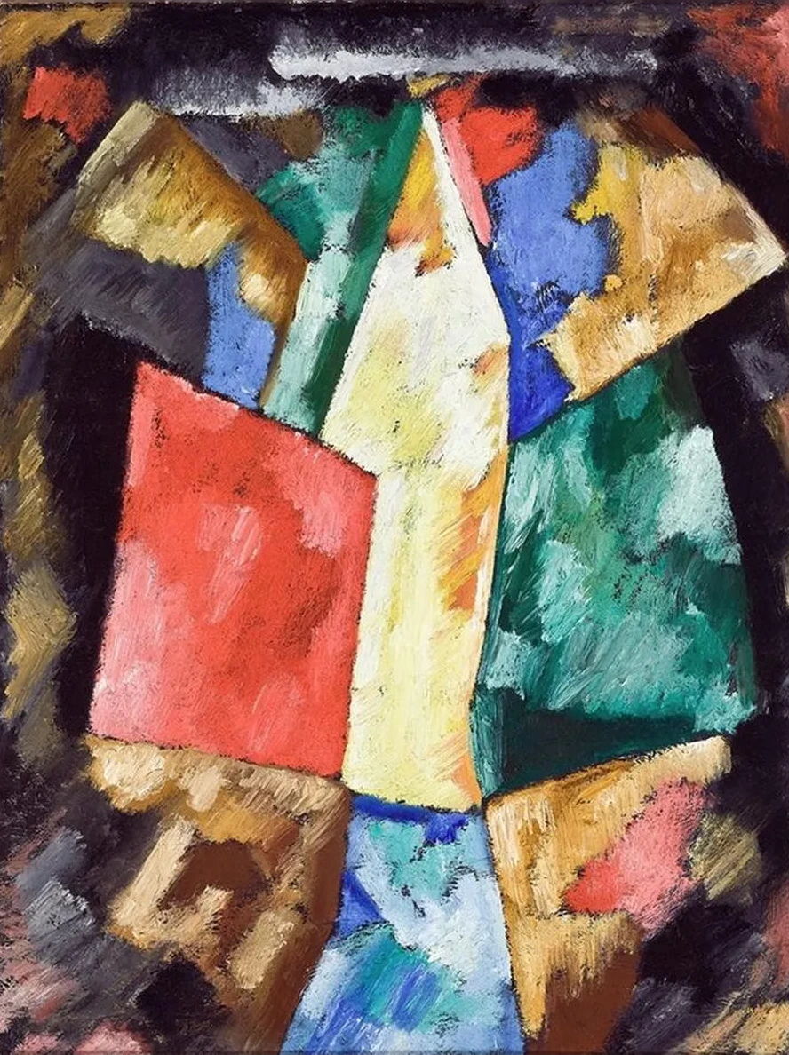 Abstraction, Blue, Yellow and Green