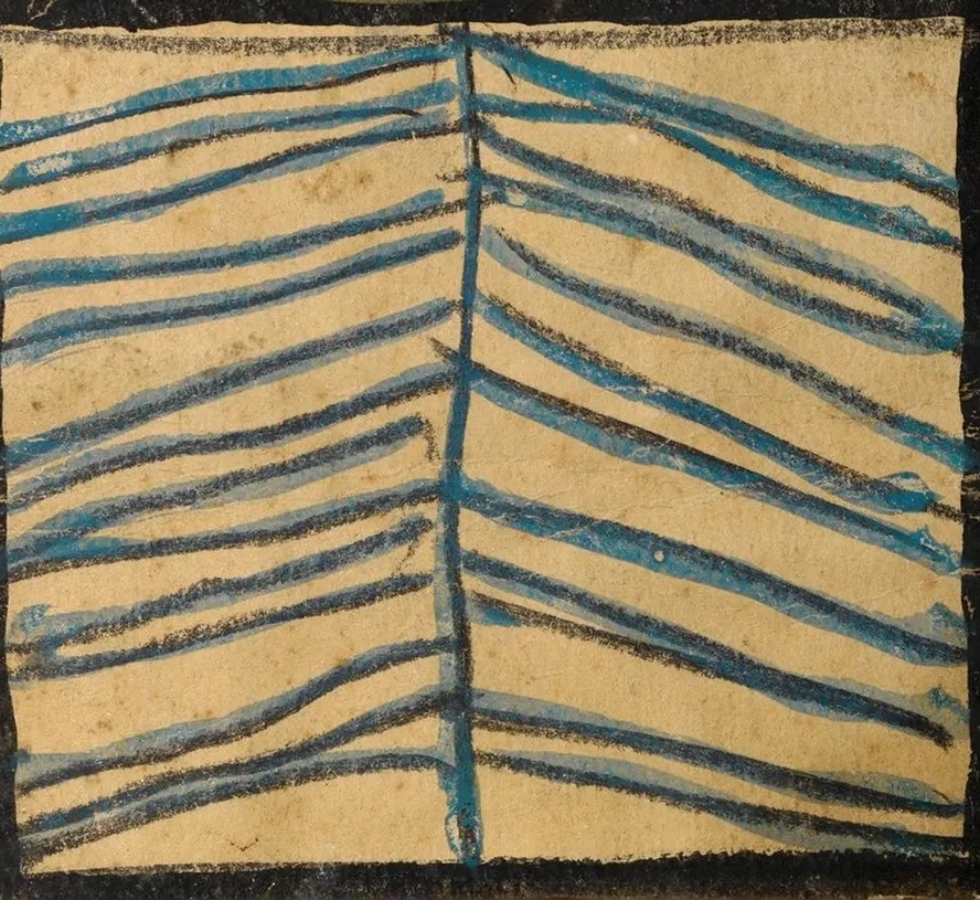 Abstrahierter Nadelbaum