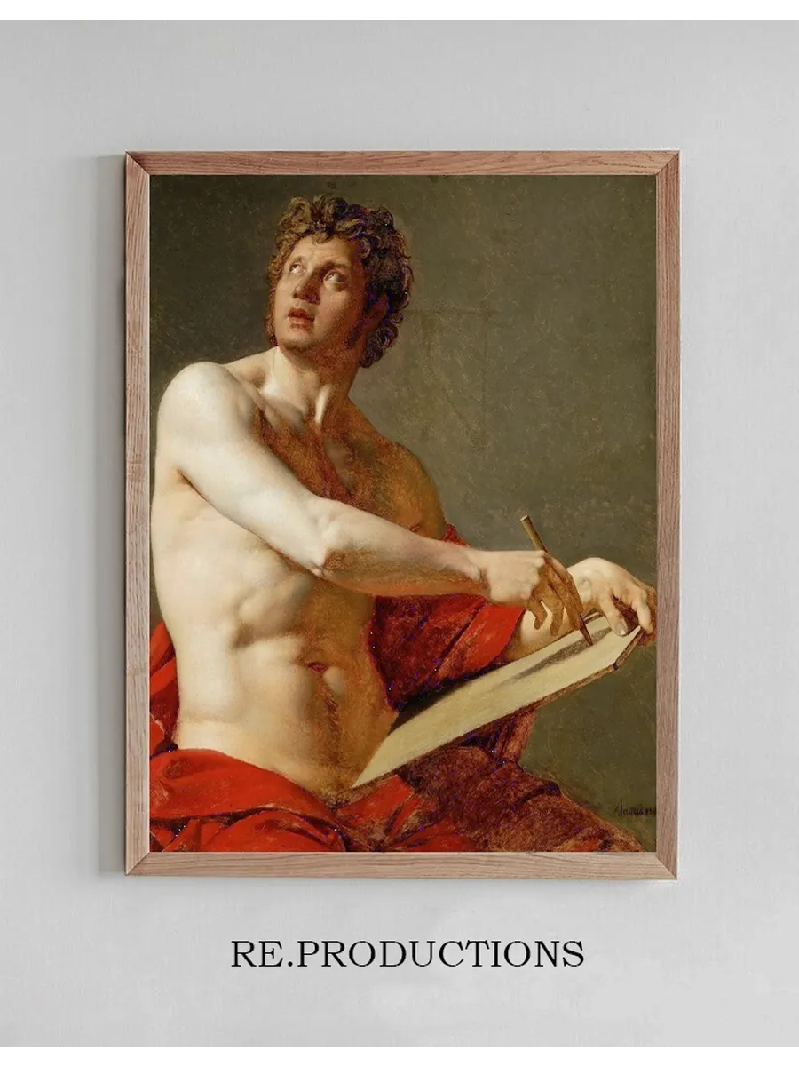 Academic Study of a Nude Man