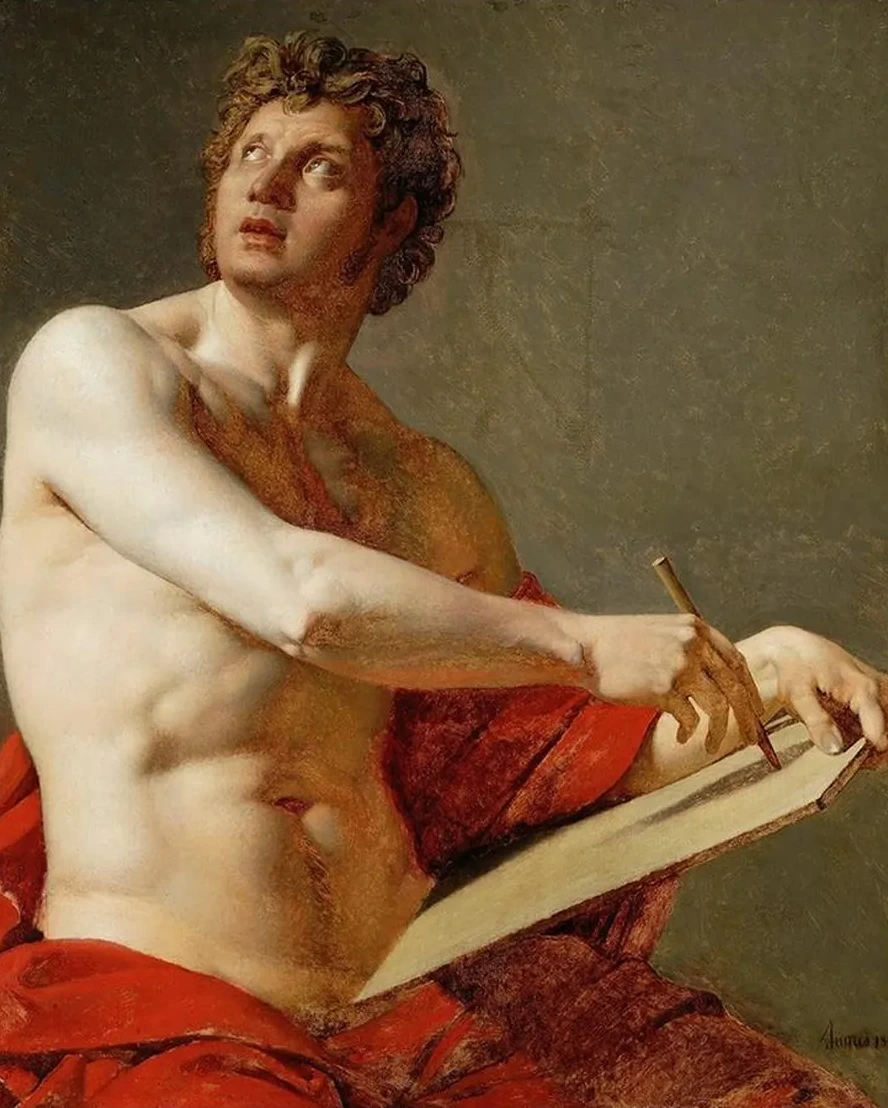 Academic Study of a Nude Man