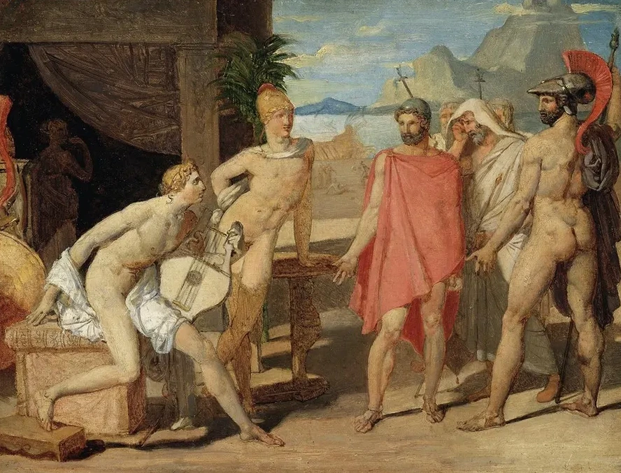 Achilles Receiving in His Tent the Envoys of Agamemnon