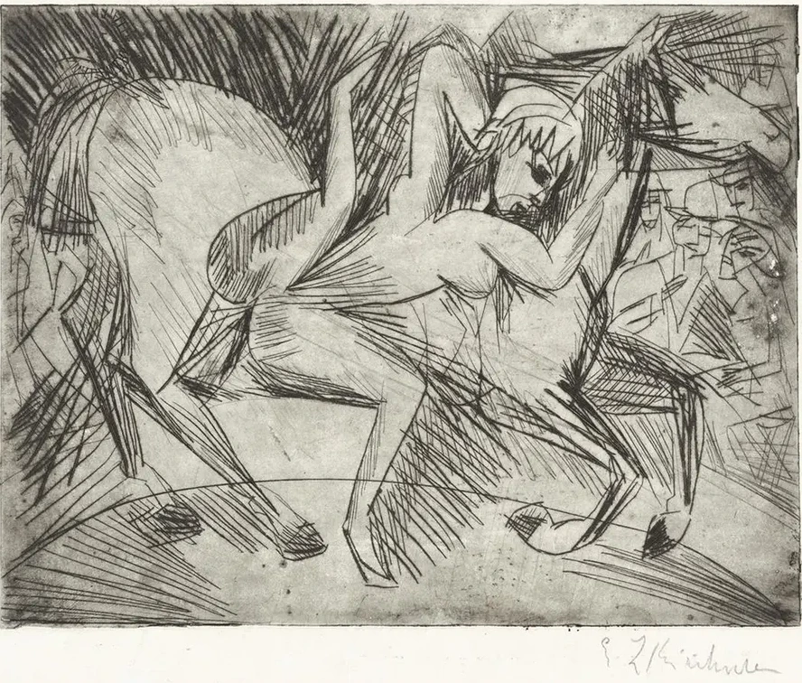 Acrobat on a Horse (voltigeuse Zu Pferd)