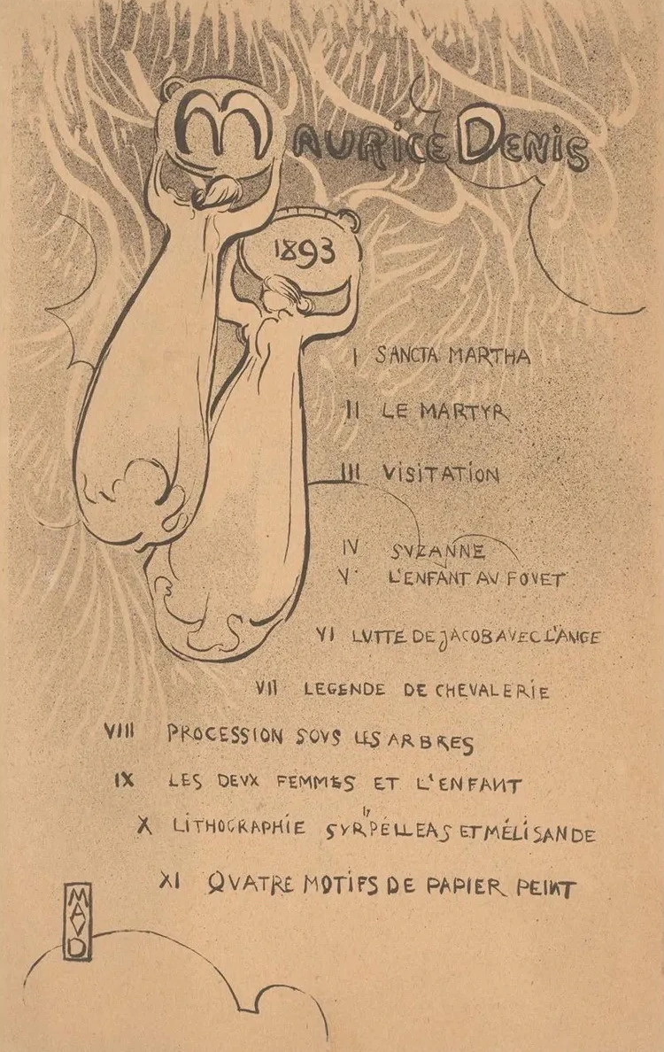 Affiche van de Solo - Expositie Maurice Denis in le Barc de Boutteville